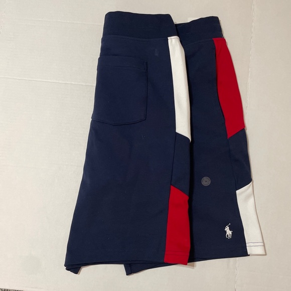Polo Ralph Lauren Heather Navy Multi Blue Double Knit Tennis Shorts Men's Medium - Picture 5 of 5
